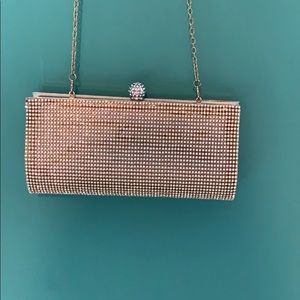 Gold studded clutch